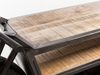 Konsolentisch Harlow-Bike - TV-Sideboard, Mangoholz, Metall & mehr für Upcycling und Motorbike-Design im sachlichen Stil Bild 3
