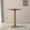 Beistelltisch MERLE rund - 50 x 50 x 66 cm, Holz, Braun | Kleiner Tisch Couchtisch für Wohnzimmer Bild 2