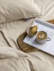 Irisette Mako-Satin uni Bettwäsche Set uni Paris 8000 beige 135x200 cm + 1 x Kissenbezug 80x80 cm Bild 3