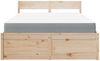 vidaXL Bett mit Schubladen und Matratze 140x190 cm Massivholz Kiefer 3281910 Bild 4