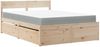 vidaXL Bett mit Schubladen und Matratze 140x190 cm Massivholz Kiefer 3281910 Bild 2