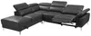 Vente-unique - Relaxsofa Ecksofa Leder elektrisch - Ecke Links - Anthrazit - PASCALINE Bild 3