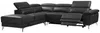 Vente-unique - Relaxsofa Ecksofa Leder elektrisch - Ecke Links - Anthrazit - PASCALINE Bild 2