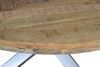 Esszimmertisch rund 120 cm Mangoholz Natur Silber RUNIS 76588913 Bild 3