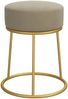 vidaXL Runder Hocker Dunkelgrau Samt 340256 Bild 3
