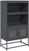 vidaXL Highboard Anthrazit 68x39x123 cm Stahl 853370 Bild 2