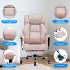 GTPLAYER Gaming-Stuhl für Große und Schwere Personen, ergonomischer Bürostuhl bis 180 kg, 3D Sitzkissen, verstellbar mit Fußstütze für Büro & Gaming Bild 3
