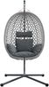 vidaXL Hängendes Ei-Stuhl Anthrazit und Grau 104 x 100 x 191 cm 42003850 Bild 2