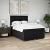 vidaXL Boxspringbett mit Matratze Schwarz 140x200 cm Stoff 3292827 Bild 4
