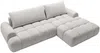 Vente-unique - FARNETA Sofa Stoff Grau - B 177 cm x H 86 cm x L 280 cm Bild 3