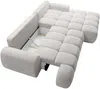 Vente-unique - FARNETA Sofa Stoff Grau - B 177 cm x H 86 cm x L 280 cm Bild 5
