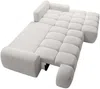 Vente-unique - FARNETA Sofa Stoff Grau - B 177 cm x H 86 cm x L 280 cm Bild 4