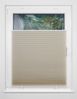 ondeco Plissee ohne Bohren Basic mit Klemmträger, Sonnenschutz für Fenster innen, lichtschutz und Blickdicht, Faltrollo Sichtschutz für Tür - Beige - 100x130 cm Bild 3
