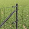 vidaXL Euro-Zaun mit Spitzen 10 x 1 m PVC-beschichteter Stahl Grau 3350704 Bild 4