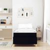 vidaXL Bettrahmen mit Matratze Schwarz 90 x 200 cm Stoff 3398908 Bild 3