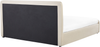 Polsterbett mit Bettkasten hochklappbar RENNES Beige 180x200 cm Bild 5