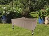 Perel Schutzhülle Gartentisch bis 180 cm, wetterfest, Belüftung & Hakensystem, Polyester beige, 185 x 105 x 60 cm Bild 4
