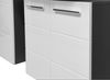 WBU GLOSS Waschbeckenschrank Unterschrank Bad Weiß Glanz / Anthrazit ca. 60 x 62 x 31 cm Bild 5