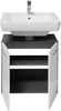 WBU GLOSS Waschbeckenschrank Unterschrank Bad Weiß Glanz / Anthrazit ca. 60 x 62 x 31 cm Bild 2