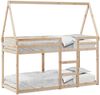 vidaXL Etagenbett mit Dach 80x200 cm Massivholz Kiefer 3282081 Bild 2