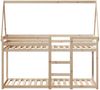 vidaXL Etagenbett mit Dach 80x200 cm Massivholz Kiefer 3282081 Bild 4