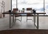 Baumtisch Akazie 180x90x77 braun lackiert / U-Beine silber matt FREEFORM 5 Bild 3