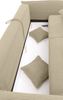 Big-Sofa 242x131 cm Gästebett Federkern Schlafcouch Stauraum Cord in Beige Grau Bild 5