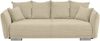 Big-Sofa 242x131 cm Gästebett Federkern Schlafcouch Stauraum Cord in Beige Grau Bild 4