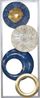 Wanddekoration "Samantha", silber/blau Bild 2