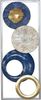 Wanddekoration "Samantha", silber/blau Bild 4