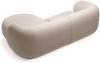 Micadoni Ecksofa Kate 2-Sitzer Rechts Samt Beige Bild 3