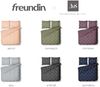Mako Satin Bettwäsche Urban Geometric dunkelblau Kissenbezug 40x40 | freundin home collection Bild 2