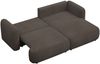 Selsey Tvoya Ecksofa mit Schlaffunktion, Ottomane rechts, Bouclé Braun Bild 4