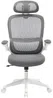 Vente-unique - NIRANO Office chair StoffStoff GrauWeiß - B 63,5 cm x H 117 cm124 cm x L 63,5 cm Bild 2