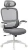 Vente-unique - NIRANO Office chair StoffStoff GrauWeiß - B 63,5 cm x H 117 cm124 cm x L 63,5 cm Bild 3
