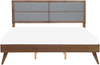 Holzbett dunkelbraun Lattenrost 180x200 cm POISSY Bild 4