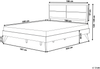 Holzbett dunkelbraun Lattenrost 180x200 cm POISSY Bild 2