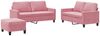 vidaXL 3-tlg. Sofagarnitur mit Kissen Rosa Samt 3201509 Bild 2