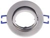 LED Einbaurahmen Einbaustrahler Fassung schwenkbar Rund Aluminium gebürstet MR16 Nickel Silber Bild 3
