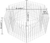vidaXL Sechseckiges Gabionen-Hochbeet 100×90×50 cm 142532 Bild 5