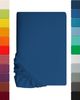 Kinder Jersey Spannbettlaken, Spannbetttuch, Lavea Serie Maya, 60x130 cm | 70x140 cm, Royalblau, 100% Baumwolle, hochwertige Verarbeitung, mit Gummizug Bild 4