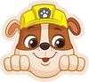 PAW PATROL Dekokissen PAW Patrol Kissen Dekokissen Hundekopf Bild 4