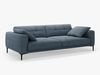 Micadoni Sofa Bemy 4-Sitzer Strukturierter Stoff Dunkelblau Bild 2