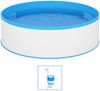 vidaXL Planschbecken mit Einhängeskimmer und Pumpe 350x90 cm Weiß 3070798 Bild 2