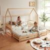 Doppel-Kinderbett Aarghonmaa 90x200 cm Kiefernholz Natur [en. casa] Bild 4