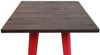 Stehtisch HWC-A73 inkl. Holz-Tischplatte, Metall Industriedesign 107 x 60 x 60 cm ~ rot Bild 3