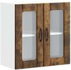 vidaXL Küchen-Hängeschrank mit Glastür Lucca Räuchereiche Holzwerkstoff 853912 Bild 2