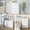 BEWISHOME Kommode mit 5 Schubladen, Sidebord für Flur Schlafzimmer Wohnzimmer (1 St), Maße 68x38x94 cm, griffloses Design aus verdicktem MDF Bild 4