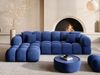 Samtstoff Ecksofa Monteverde L Form - Samtstoff - dunkelblau - Links Bild 2
