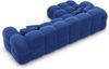 Samtstoff Ecksofa Monteverde L Form - Samtstoff - dunkelblau - Links Bild 4